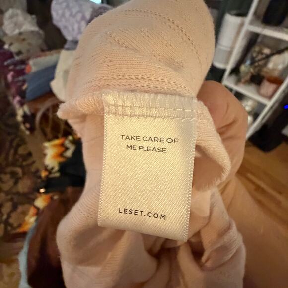 Womens LASET Pointelle Boxer Pants Pink Size Small Tall - Picture 5 of 7